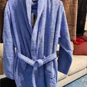 Kids Lilac Hooded Towelling Robe